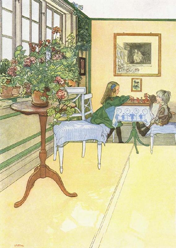 Carl Larsson The Chess Game Germany oil painting art